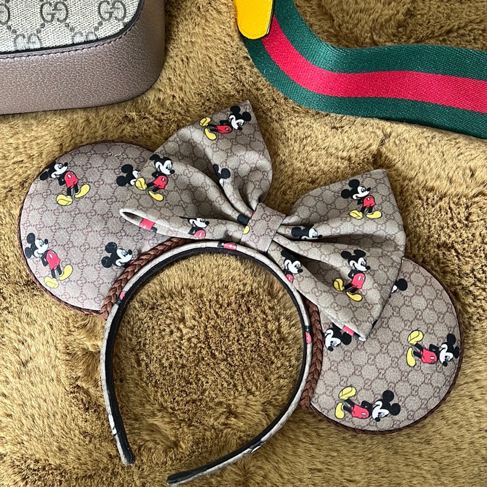 Gucci themed Minnie Mouse ears